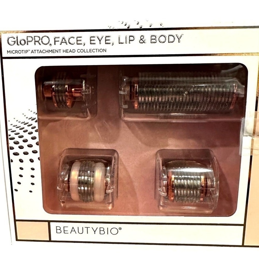 BeautyBio GloPRO Face Eye Lip Body Microtip Attachment Head Collection Kit-Set-4